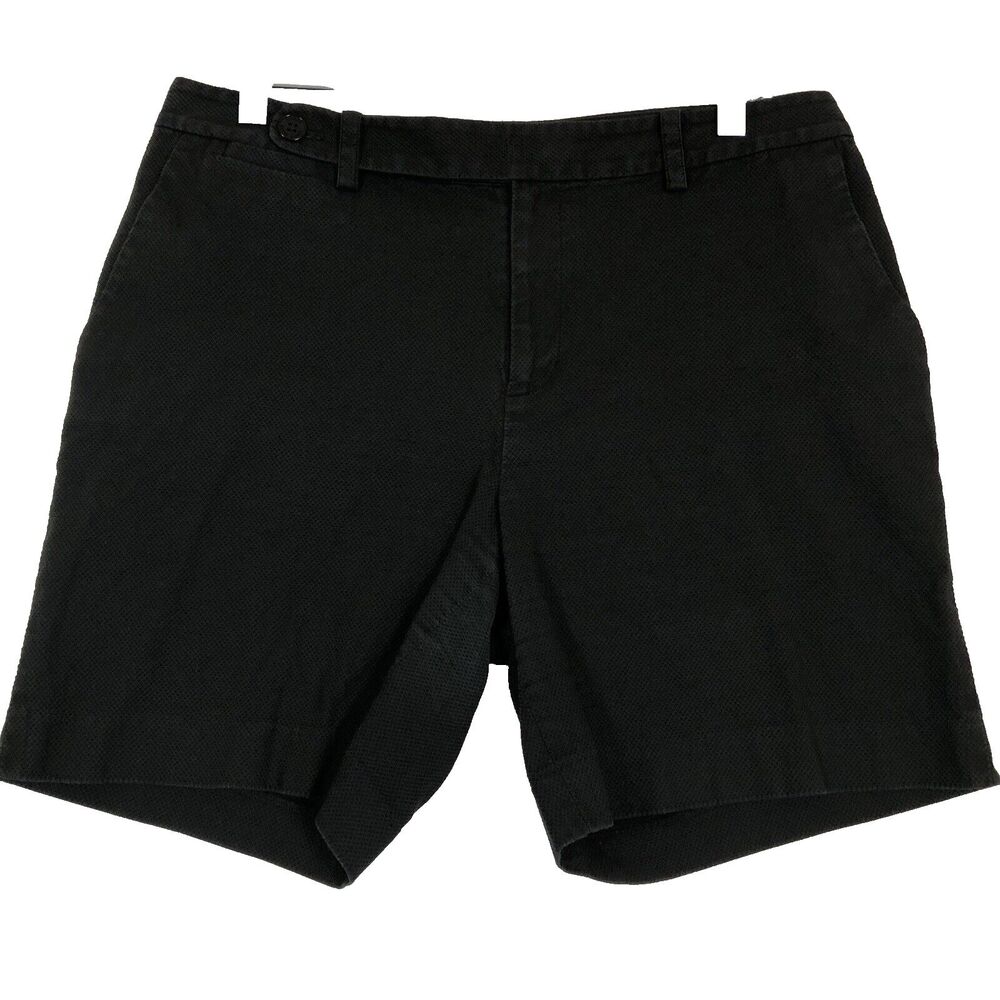 Lauren Ralph Lauren Womens Shorts Size 10 Black Preppy Designer Golf